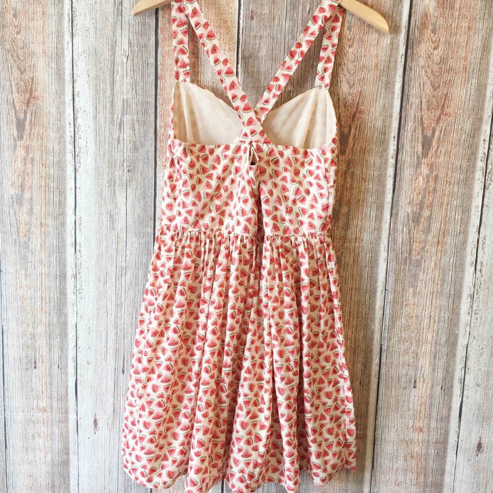 SOLD ❌ Watermelon Print Dress Fit & Flare - Picture 5 of 7